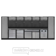 Sestava dílenského nábytku Procarosa PROFI XL 1390B Pracovní deska: nerezová gallery main image