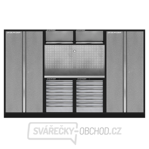 Sestava dílenského nábytku Procarosa PROFI 3608 Pracovní deska: nerezová gallery main image