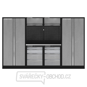 Sestava dílenského nábytku Procarosa PROFI 3604B Pracovní deska: nerezová gallery main image