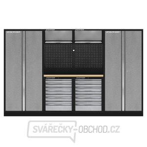 Sestava dílenského nábytku Procarosa PROFI 3608B Pracovní deska: dřevěná gallery main image