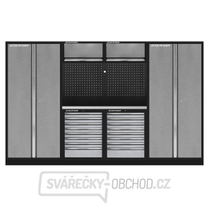 Sestava dílenského nábytku Procarosa PROFI 3608B Pracovní deska: nerezová gallery main image