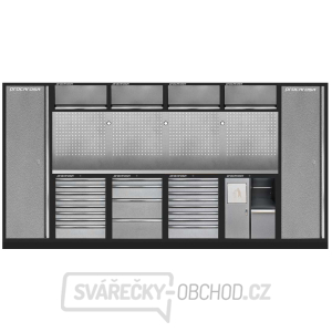 Sestava dílenského nábytku Procarosa PROFI L 8481A Pracovní deska: nerezová Sestava dílenského nábytku Procarosa PROFI L 8481A Pracovní deska: nerezová gallery main image