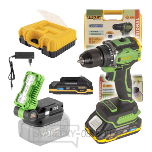 Aku šroubovák Procraft PA18Pro s LED reflektorem LL20bb | SPA18Pro/LL20 Aku šroubovák Procraft PA18Pro s LED reflektorem LL20bb | SPA18Pro/LL20 gallery main image