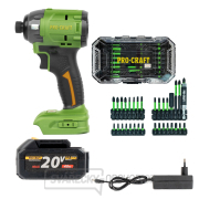 Aku rázový utahovák Procraft PS22bb + sada bitů IBS-41 + baterie a nabíječka | SPS22/IBS-41 Aku rázový utahovák Procraft PS22bb + sada bitů IBS-41 + baterie a nabíječka | SPS22/IBS-41 gallery main image