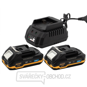 Sada baterie 20V 2Ah (2 ks) + 1 nabíječka Procraft PBC-Set 1 | PBC-Set 1 Sada baterie 20V 2Ah (2 ks) + 1 nabíječka Procraft PBC-Set 1 | PBC-Set 1 gallery main image
