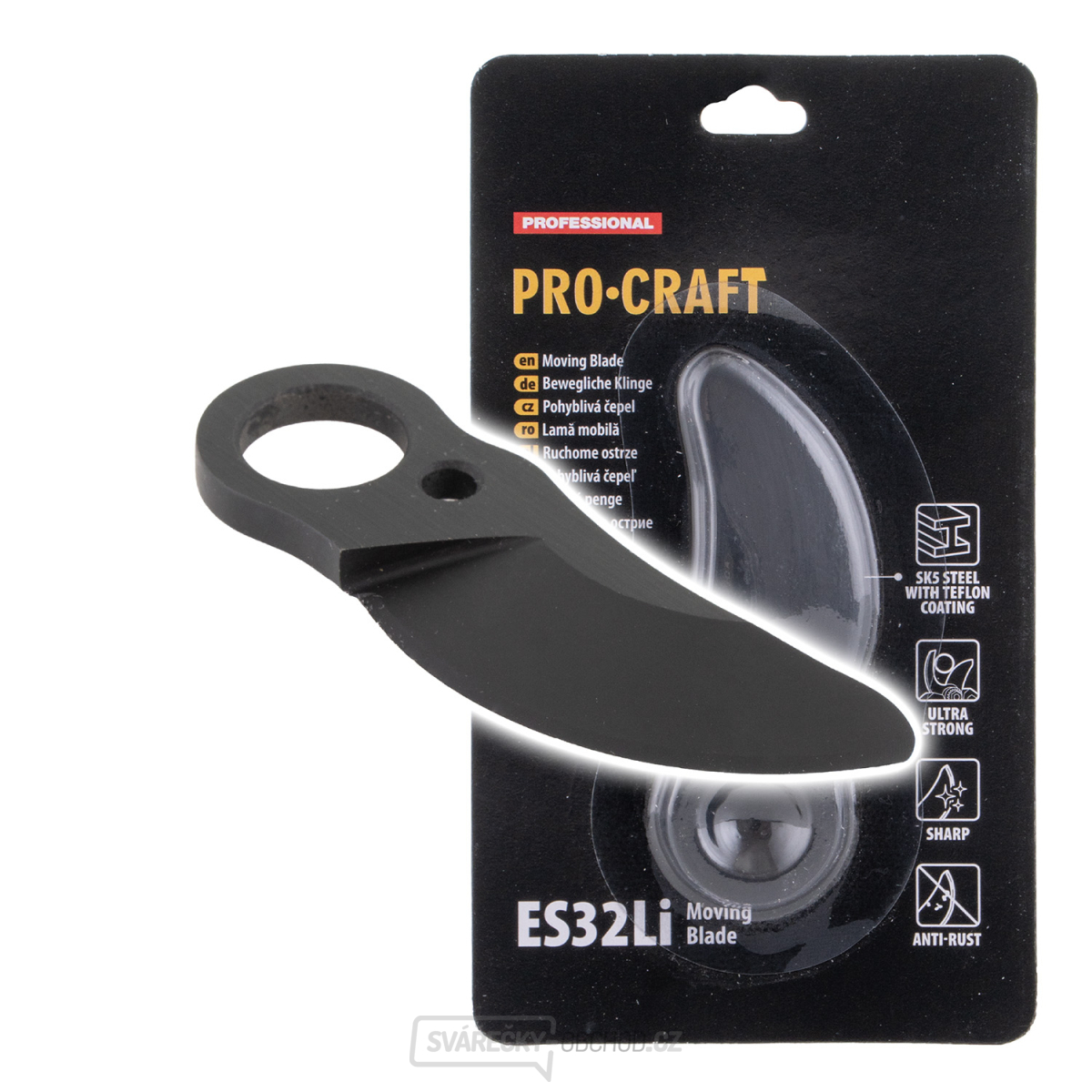 Náhradní horní nůž na Aku nůžky Procraft ES32Li | ES32Li Moving Blade