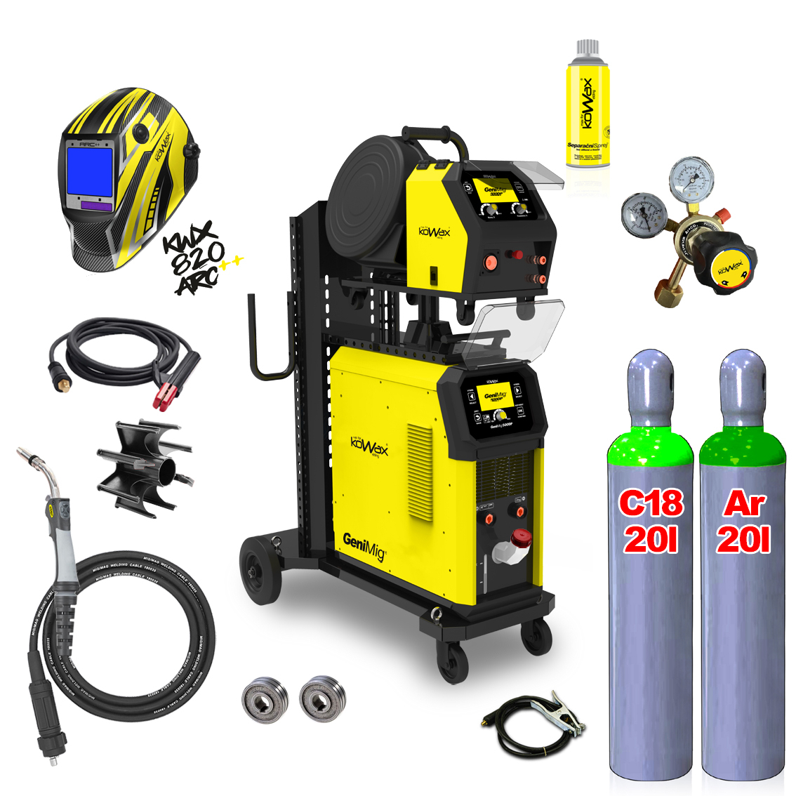 Levně KOWAX GeniMig500DP LCD5 SET 4Q KWXSTGM500DP_S04Q