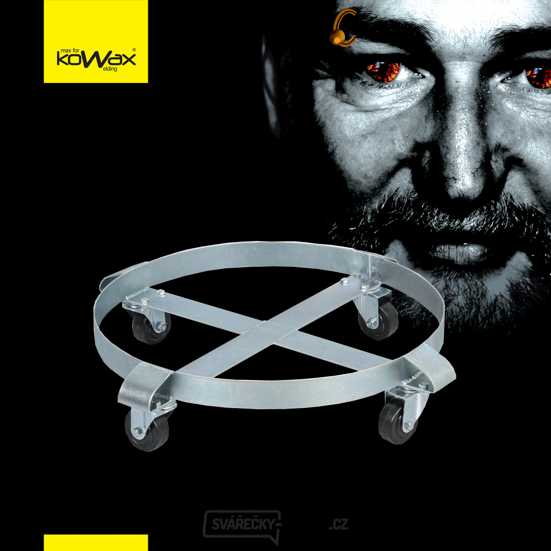 KOWAX® Podvozek pod sudy 250kg, otočná kola