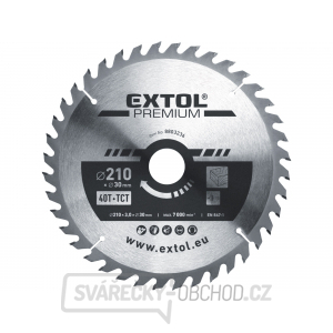 Kotouč pilový s SK plátky 210x2,2x30mm, 40T Kotouč pilový s SK plátky 210x2,2x30mm, 40T gallery main image