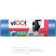 viGO! Pytle do odpadkových košů s uchy HD 60l/26 ks - modré gallery main image