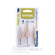 Vrtáky stupňovité, sada 3ks, O 3-20mm, HSS Náhled