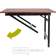 Stůl pracovní skládací, 100x60x80cm(d/š/v), nosnost až 100kg Náhled