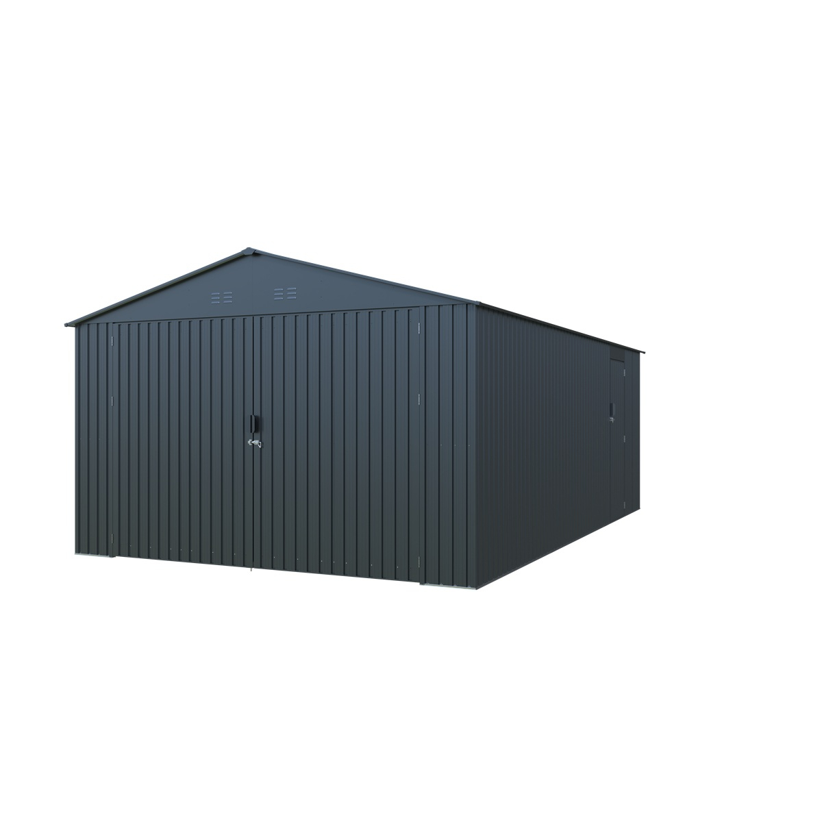 Riwall PRO RMCG 20x13 Anthracite kovová garáž 3,8 x 6 m se sedlovou střechou Antracit Náhled
