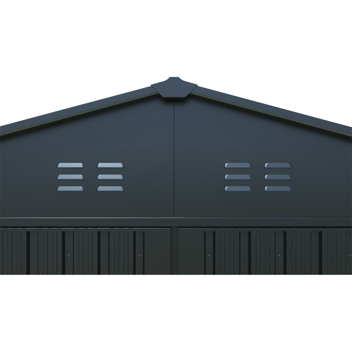 Riwall PRO RMCG 20x13 Anthracite kovová garáž 3,8 x 6 m se sedlovou střechou Antracit Náhled
