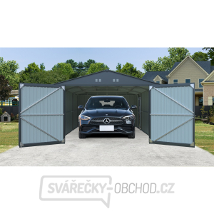 Riwall PRO RMCG 20x13 Anthracite kovová garáž 3,8 x 6 m se sedlovou střechou Antracit gallery main image