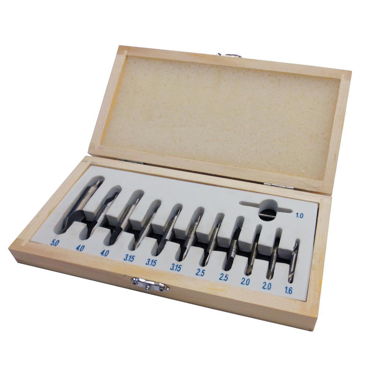 Holzmann Sada středících vrtáků 12 ks, 1-5mm, metrický ZBS12TLG