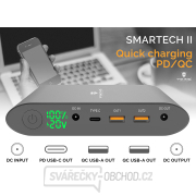 Notebook powerbank Smartech II QC3.0 40000mAh - černá náhled