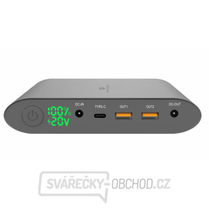 Notebook powerbank Smartech II QC3.0 40000mAh - šeda gallery main image