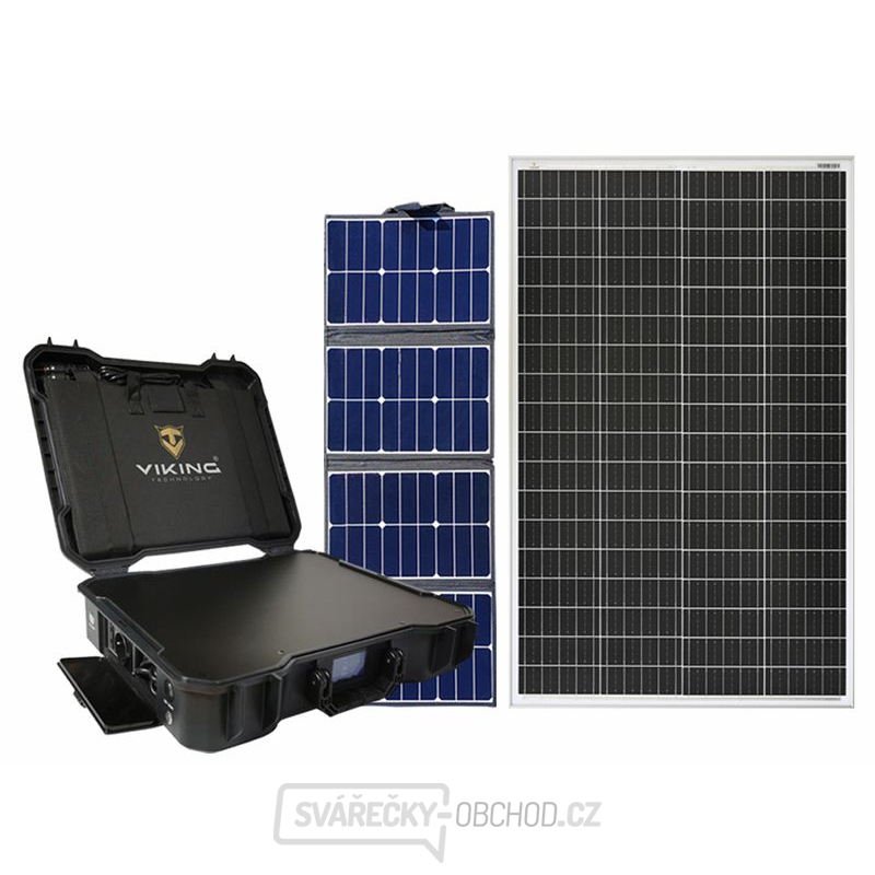 Set bateriový generátor Viking X-1000, solární panel X80 a solární panel SCM135