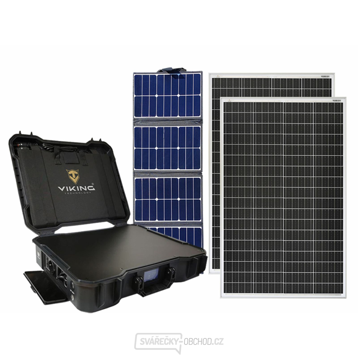 Set bateriový generátor Viking X-1000, solární panel X80 a 2x solární panel SCM135