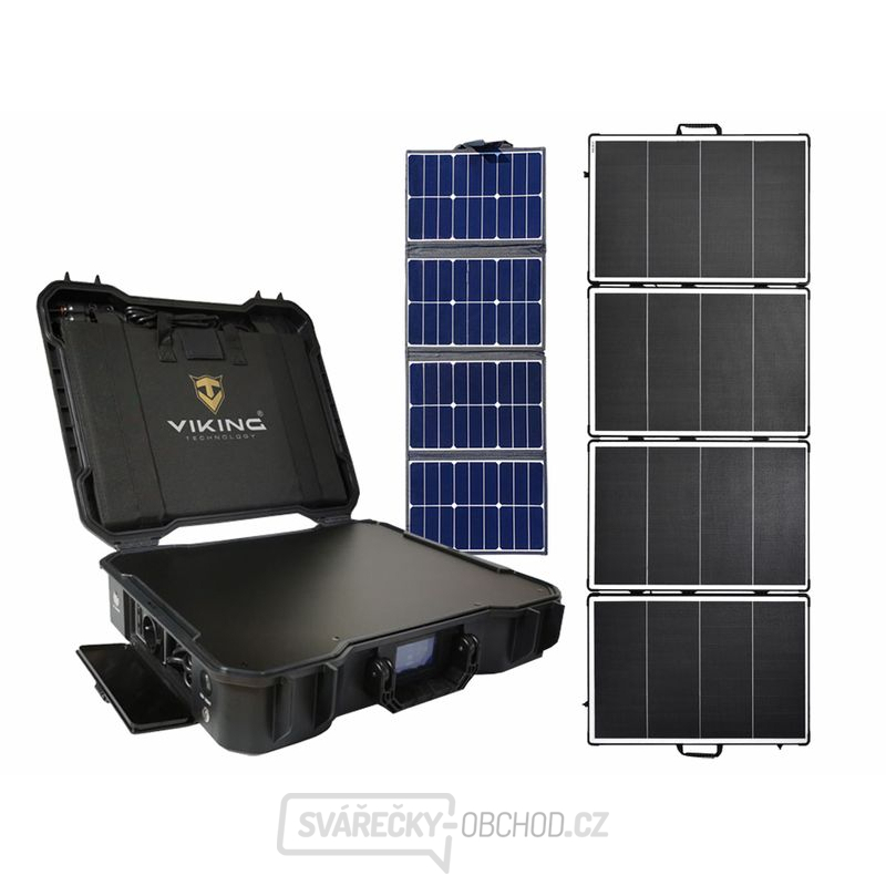 Set bateriový generátor Viking X-1000, solární panel X80 a solární panel Viking HPD400