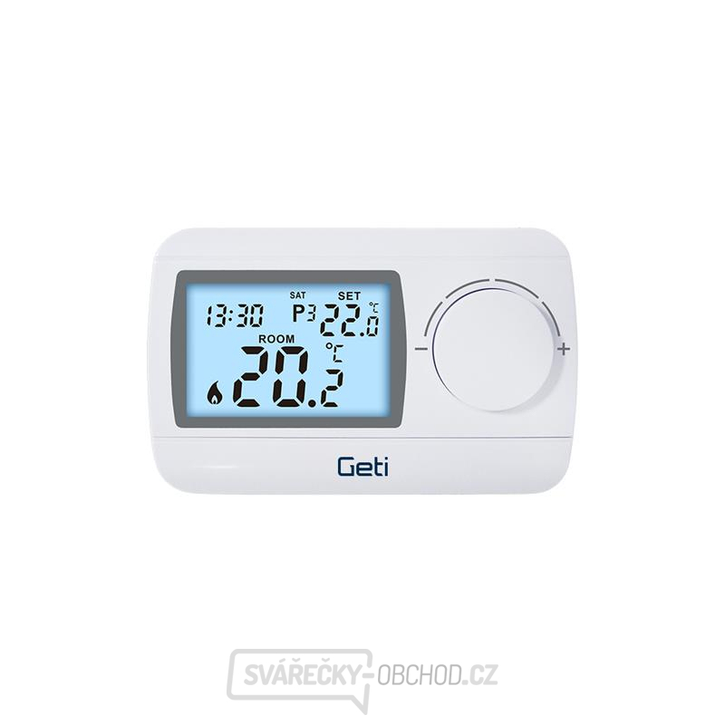 Termostat GETI GRT04 drátový programovatelný 7denní gallery main image