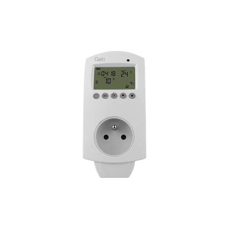 Termostat GETI GRT07 do zásuvky 06444297