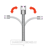 Zapalovač plazmový s tvarovatelným krkem a s USB nabíjením,, délka 26cm náhled