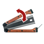 Pila zavírací/kapesní dvoubřitá, 300mm s dřevěnou rukojetí Náhled