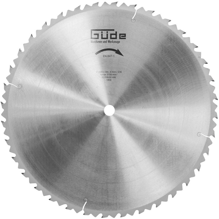 Pilový kotouč na dřevo HM 600X30X3,8 - 36Z 1858