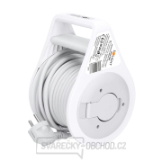 Solight prodlužovací přívod na bubnu 10m, 3 zásuvky, šedý kabel, 3x 1,5mm2 Náhled