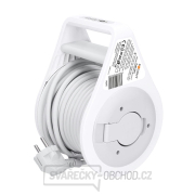 Solight prodlužovací přívod na bubnu 10m, USB A+C, 2 zásuvky, šedý kabel, 3x 1,0mm2 Náhled