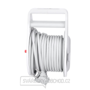 Solight prodlužovací přívod na bubnu 10m, USB A+C, 2 zásuvky, šedý kabel, 3x 1,0mm2 Náhled