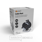 Solight prodlužovací přívod na bubnu, 4 zásuvky, 50m, černý kabel, 3x 1,5mm2 náhled