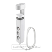 Solight 3z + USB A+C přenosné stolní zásuvky, 2m, bílá, USB rychlonabíječka 20W PD Náhled