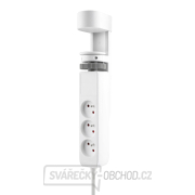 Solight 3z + USB A+C přenosné stolní zásuvky, 2m, bílá, USB rychlonabíječka 20W PD gallery main image