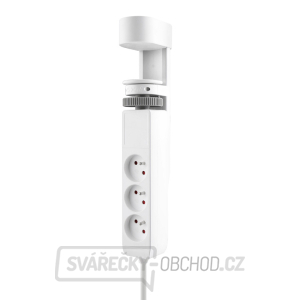 Solight 3z + USB A+C přenosné stolní zásuvky, 2m, bílá, USB rychlonabíječka 20W PD gallery main image