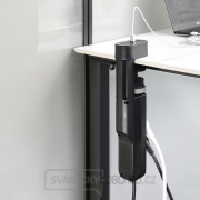 Solight 3z + USB A+C přenosné stolní zásuvky, 2m, černá, USB rychlonabíječka 20W PD náhled