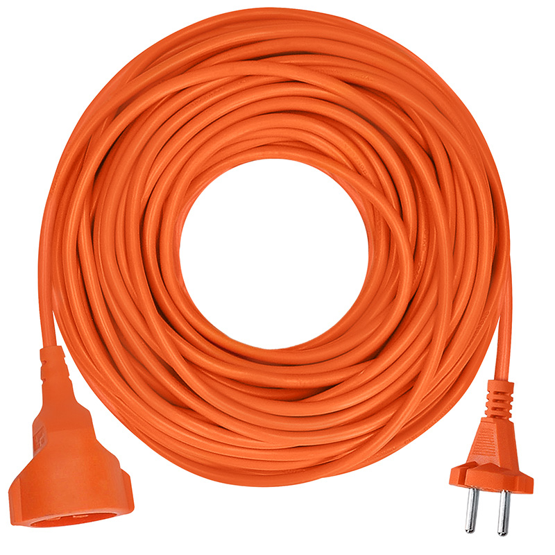Levně Solight 1z pohyblivý přívod - spojka, 20m, 2 x 1,5mm2, oranžová PS22