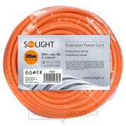 Solight prodlužovací přívod - spojka, 1 zásuvka, 20m, 3 x 1,5mm2, oranžová Náhled