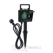 Solight zahradní sloupek IP44, 2 zásuvky, gumový kabel 1,5m Solight zahradní sloupek IP44, 2 zásuvky, gumový kabel 1,5m gallery main image