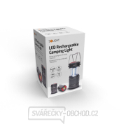 Solight LED nabíjecí kempingové svítidlo s lucernou, 200lm, šedá náhled