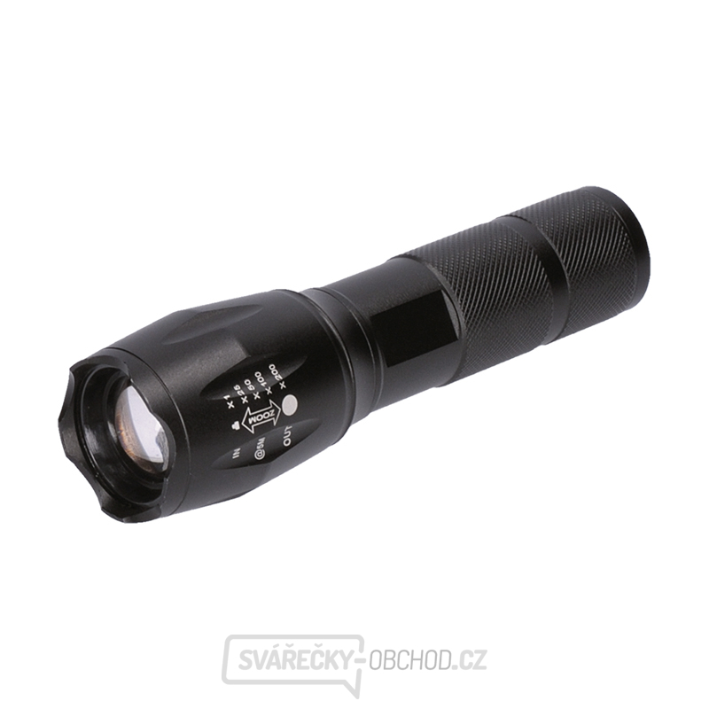 Solight LED nabíjecí svítilna, 300lm, Cree, zoom, power banka, Li-Ion