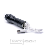 Solight LED nabíjecí svítilna, 300lm, Cree, zoom, power banka, Li-Ion Náhled