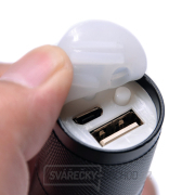 Solight LED nabíjecí svítilna, 300lm, Cree, zoom, power banka, Li-Ion Náhled