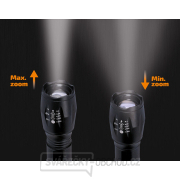 Solight LED nabíjecí svítilna, 300lm, Cree, zoom, power banka, Li-Ion náhled