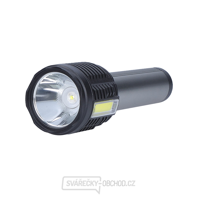 Solight LED nabíjecí ruční svítilna, 150+150lm, Li-Ion
