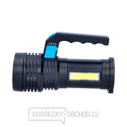 Solight LED nabíjecí svítilna s rukojetí a bočním světlem, 150+100lm, Li-Ion Náhled