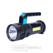 Solight LED nabíjecí svítilna s rukojetí a bočním světlem, 150+100lm, Li-Ion gallery main image
