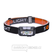 Solight LED čelová nabíjecí svítilna, 150 + 100lm, bílé a červené světlo, Li-Ion Náhled